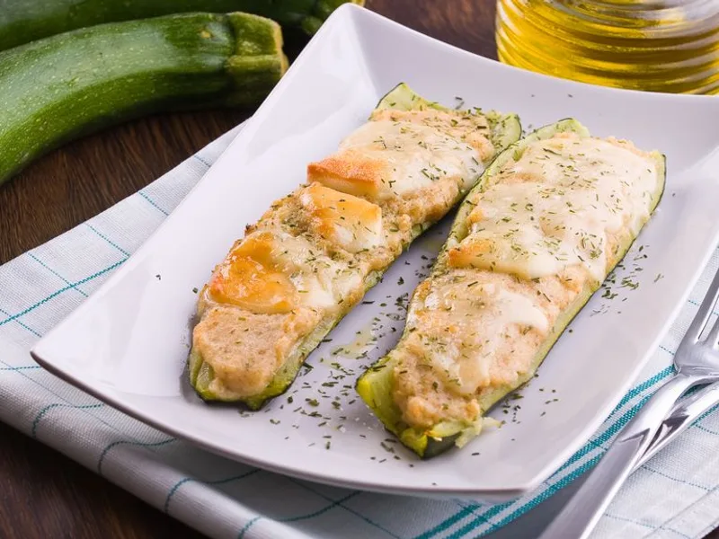 Courgettes au chèvre et aux épices